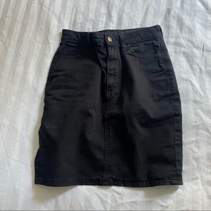 American Apparel black denim skirt XS